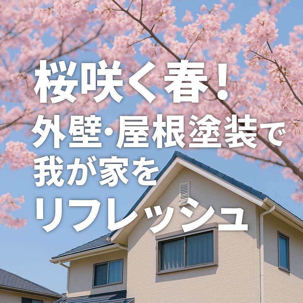 桜咲く春！外壁・屋根塗装で我が家をリフレッシュ