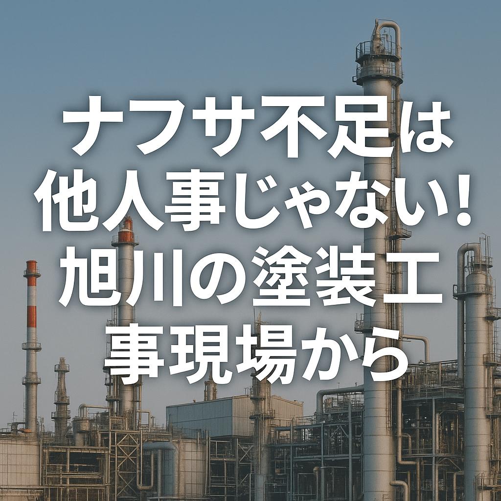 ナフサ不足は他人事じゃない！旭川の塗装工事現場から