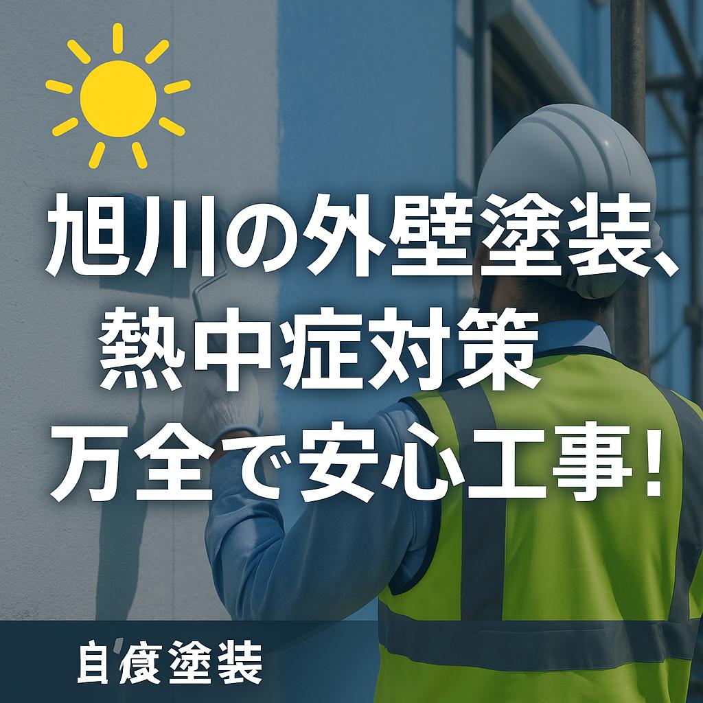 旭川の外壁塗装、熱中症対策万全で安心工事！